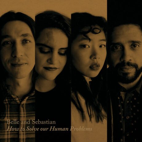 The image is an album cover featuring four portraits arranged side by side in a sepia-tone filter. The title text is at the bottom left corner.