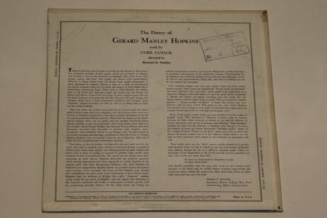 Cyril Cusack - The Poetry Of Gerard Manley Hopkins (VG) - Image 2