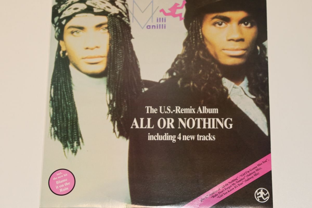 Milli Vanilli All Or Nothing The U S Remix Album Vg Mr Vinyl mr vinyl