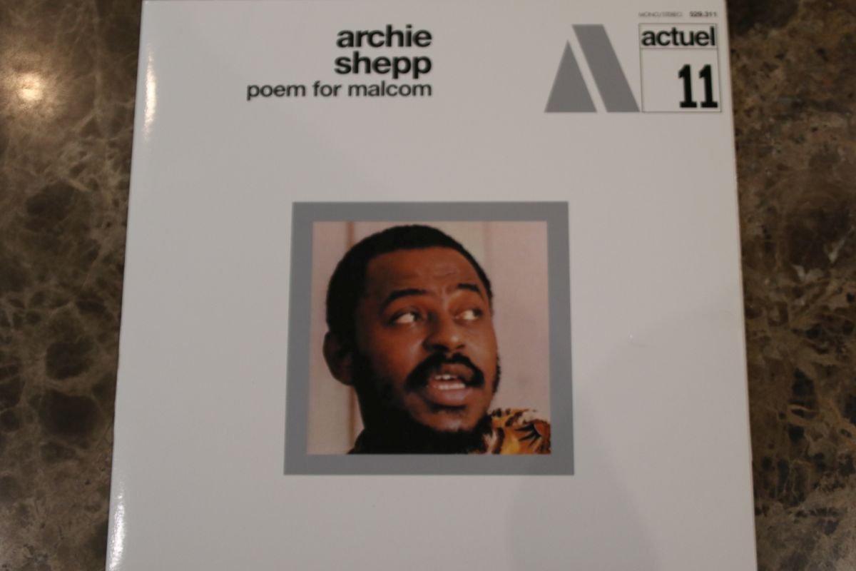 ARCHIE SHEPP Poem For Malcom 国内盤 白ラベルプロモ LP 見開きジャケ 