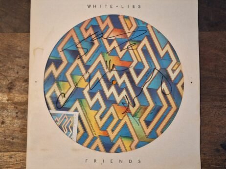 White Lies - Friends (VG) (Pict. Disc) (Autographed) (Framed) - Image 2