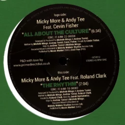 Micky More & Andy Tee Feat. Cevin Fisher / Micky More & Andy Tee Feat. Roland Clark - All About The Culture / The Rhythm (12")