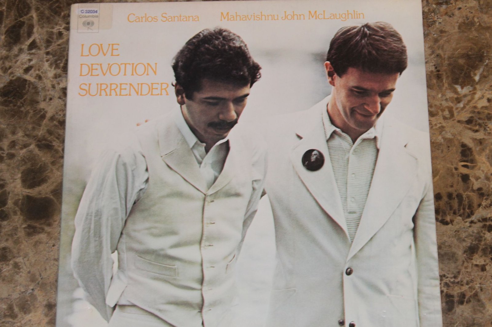 Carlos Santana & Mahavishnu John McLaughlin Love Devotion Surrender (VG+)