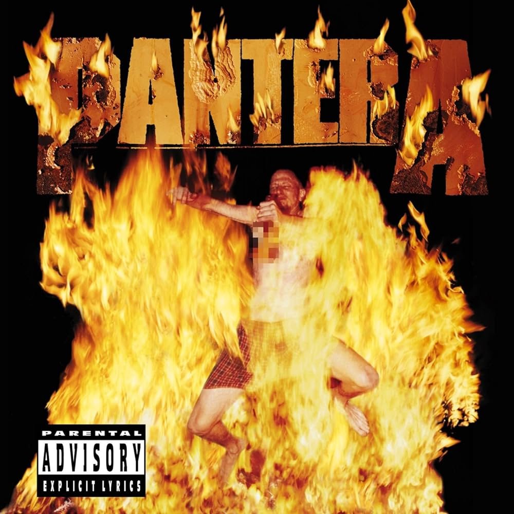 Pantera - Reinventing The Steel (White & Southern Flames Yellow Marbled Vinyl)