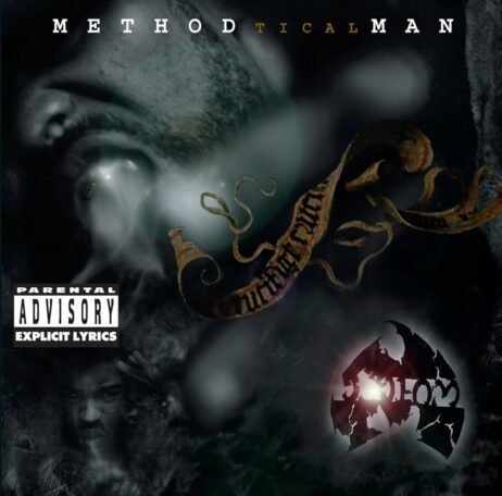 The album cover features a dark, smoky background with a shadowy image of a man's face partially visible. The artist's name "METHOD MAN" appears at the top in white and yellow letters, with a stylized emphasis on "TICAL." A parental advisory label is present on the left side. Below, there is a stylized Wu-Tang Clan logo with a glowing effect.
