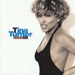 This is the album cover for Tina Turner - Simply The Best (2LP). It features Tina Turner in a black body suit on the right mid song.