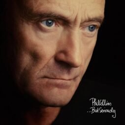 This is the album cover for Phil Collins - ...But Seriously (2LP) (Turquoise Vinyl). It has a mans profile picture illuminated against a black background.