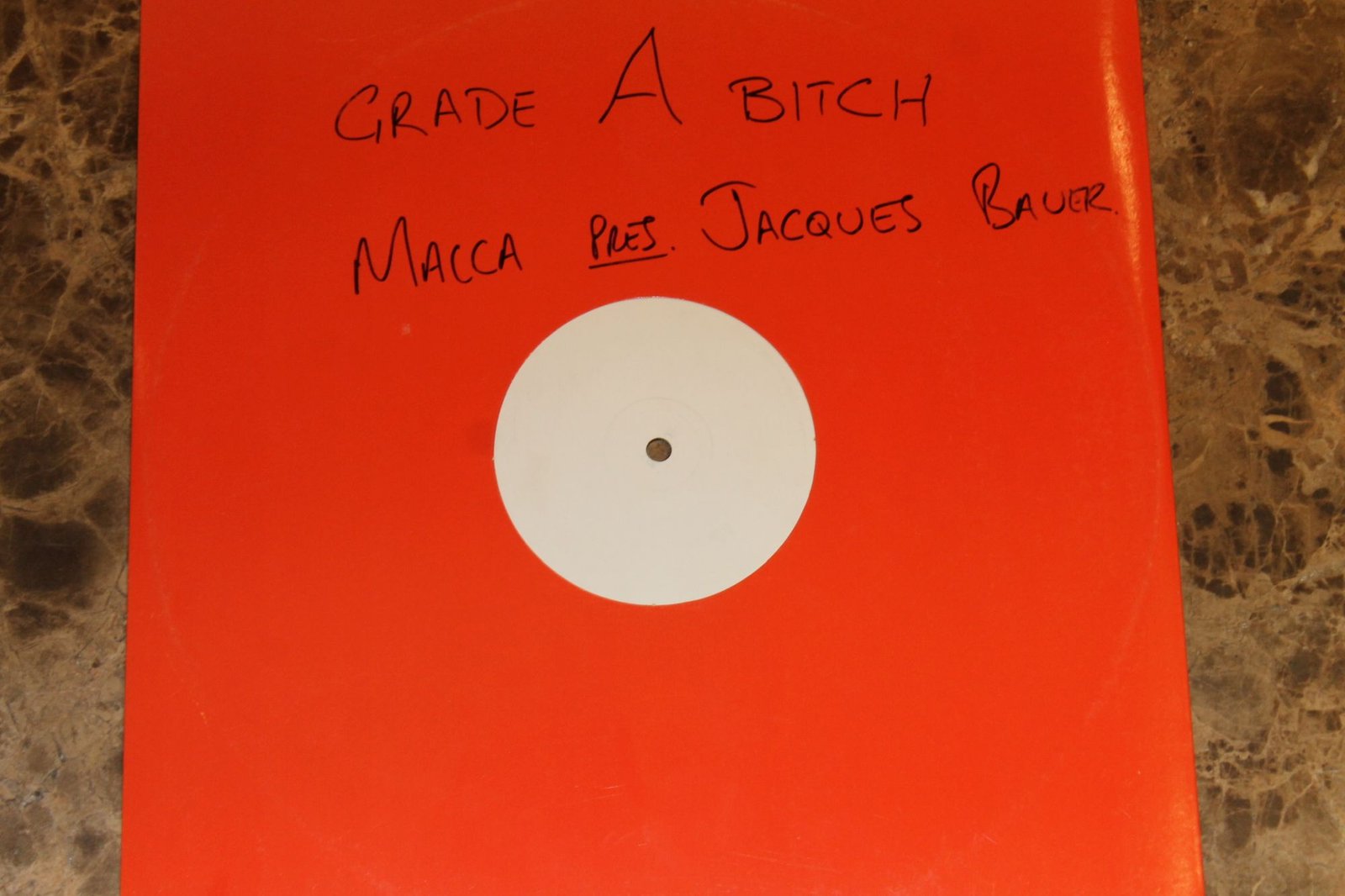 Macca Presents Jacques Bauer - Grade A Bitch (VG+/Gen) (12")