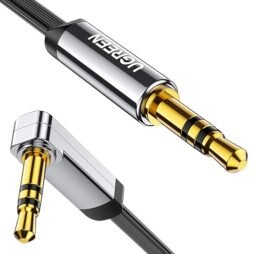 Ugreen 3.5 mm Male to Male 90 Degree Audio Cable (1.5m) (Black)