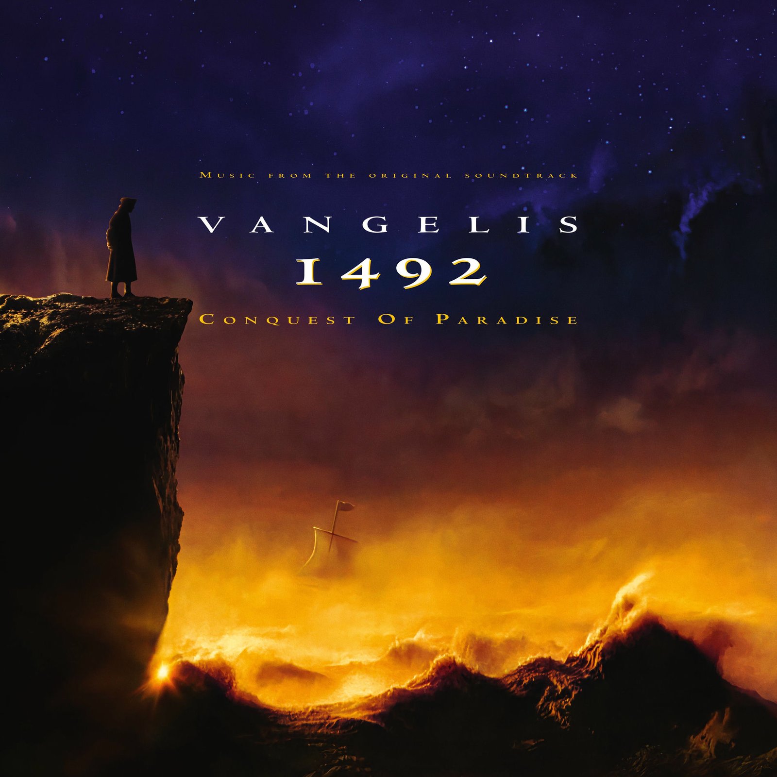 Vangelis - 1492 - Conquest Of Paradise (Music From The Original Soundtrack) (2LP) (Yellow Flame Vinyl)