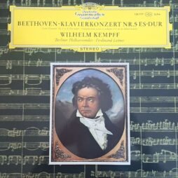 Beethoven, Wilhelm Kempff, Berliner Philharmoniker · Ferdinand Leitner - Klavierkonzert Nr. 5 Es-dur = Piano Concerto No. 5 In E Flat Major = Concerto Pour Piano Et Orchestre N°5 En Mi Bémol Majeur (G+/VG)