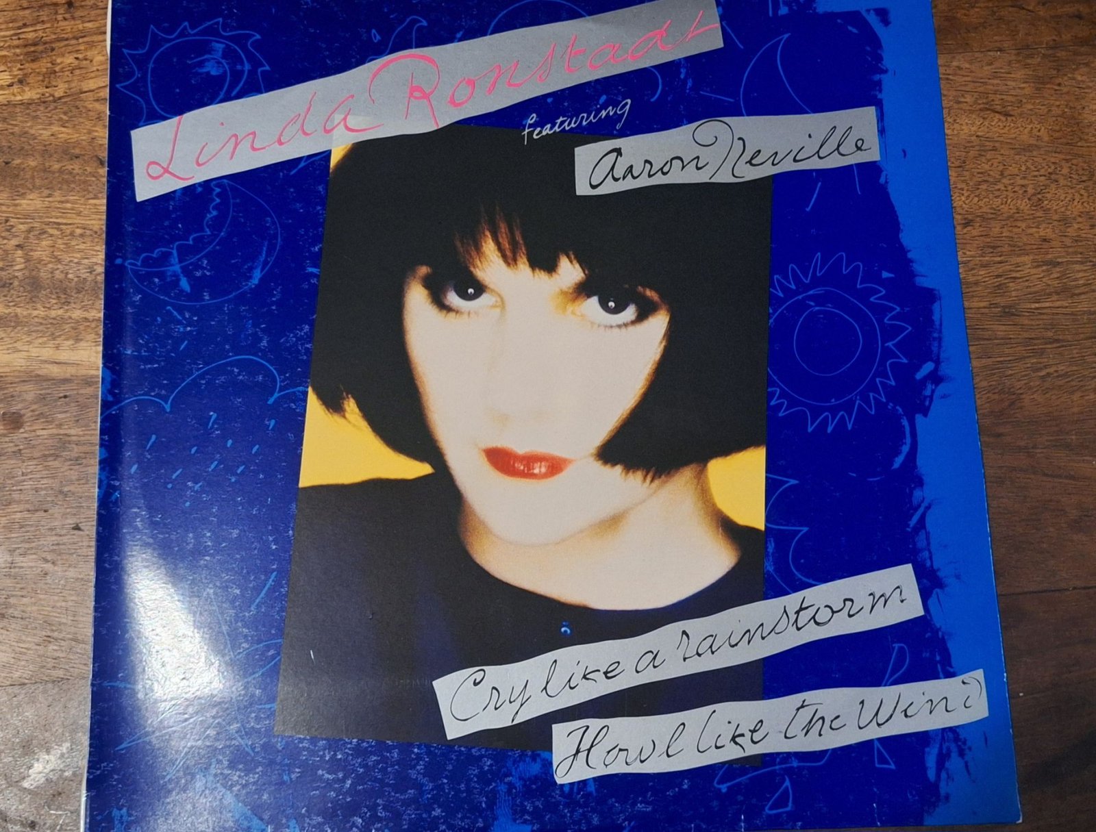 Linda Ronstadt Featuring Aaron Neville - Cry Like A Rainstorm - Howl Like The Wind (G+/VG)