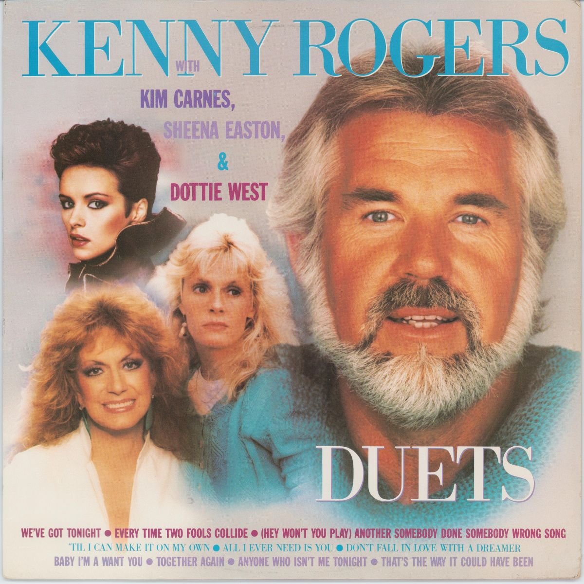 Kenny Rogers With Kim Carnes, Sheena Easton & Dottie West - Duets (VG+/VG)
