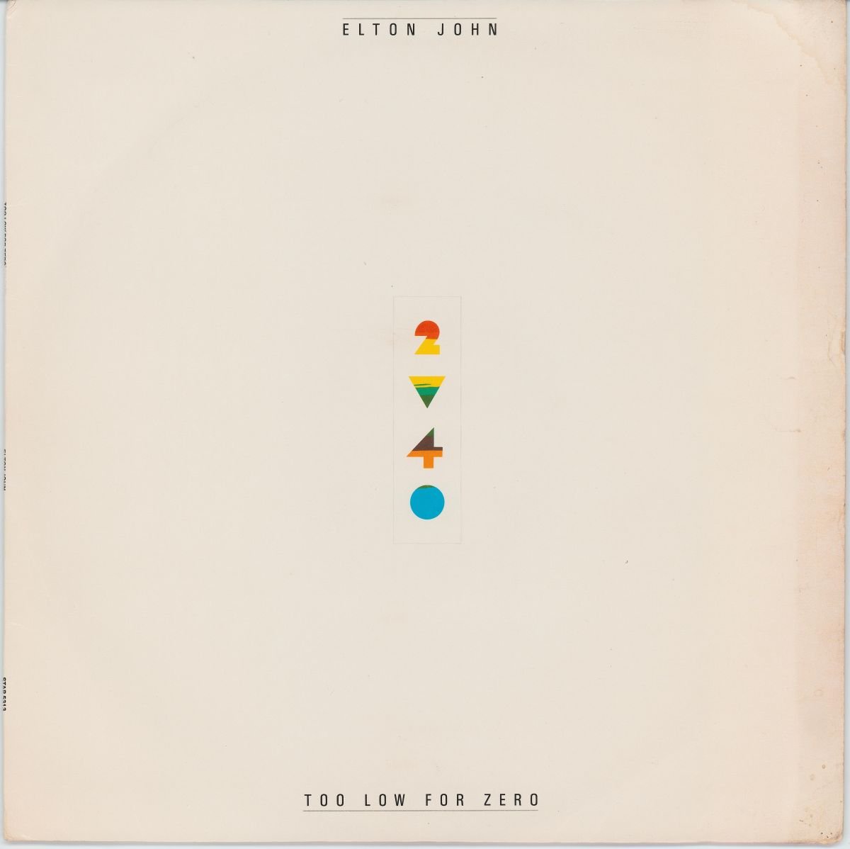 Elton John - Too Low For Zero (G+)