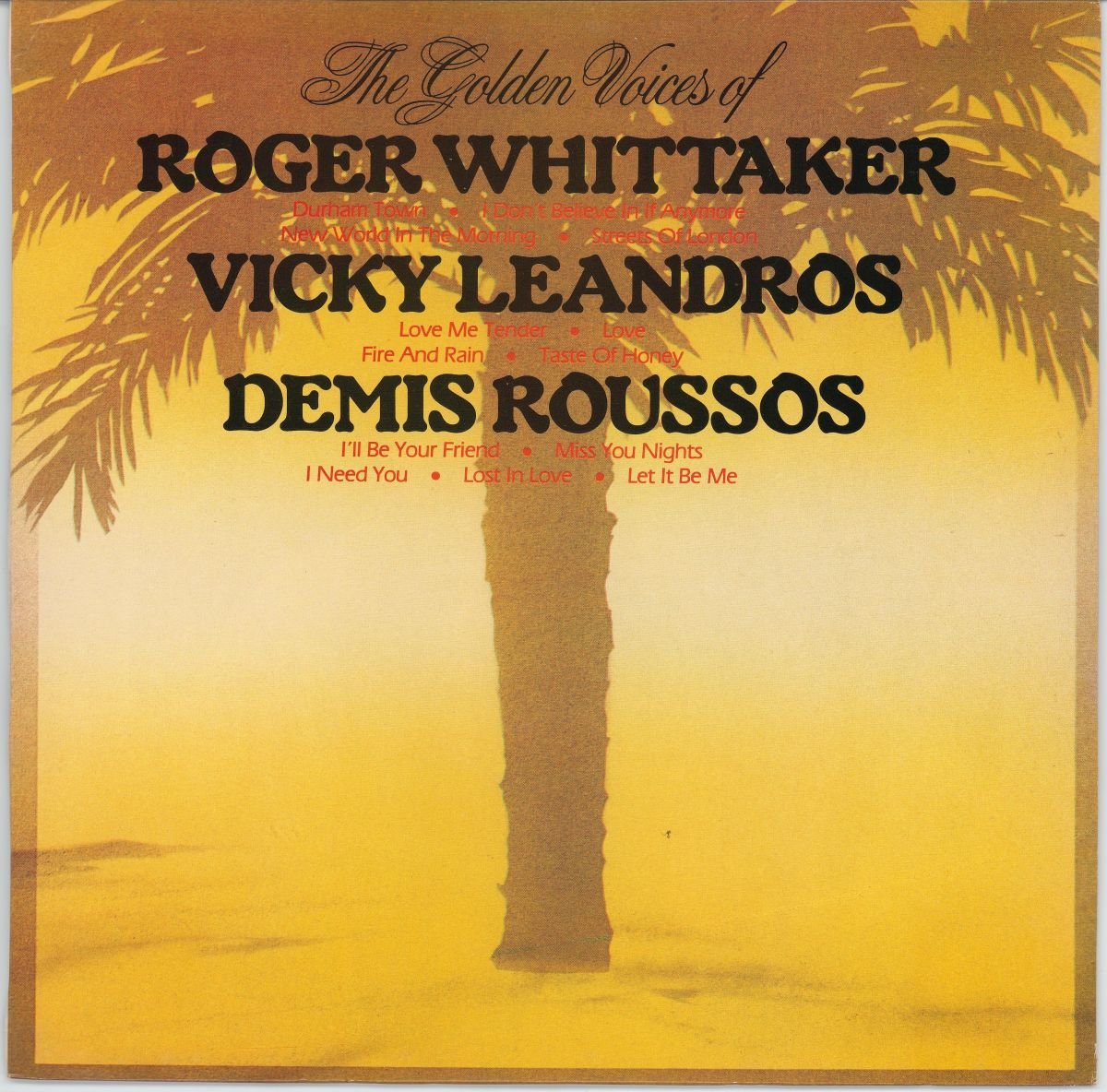 Various - The Golden Voices Of Demis Roussos, Roger Whittaker And Vicky Leandros Vol. 3 (VG+/VG)