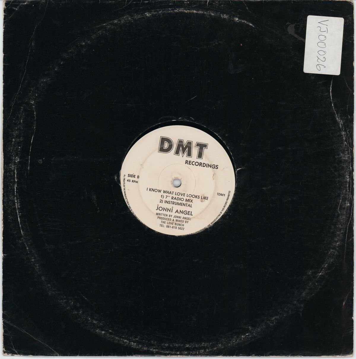 Jonni Angel - I Know What Love Looks Like (G/Gen) (12")