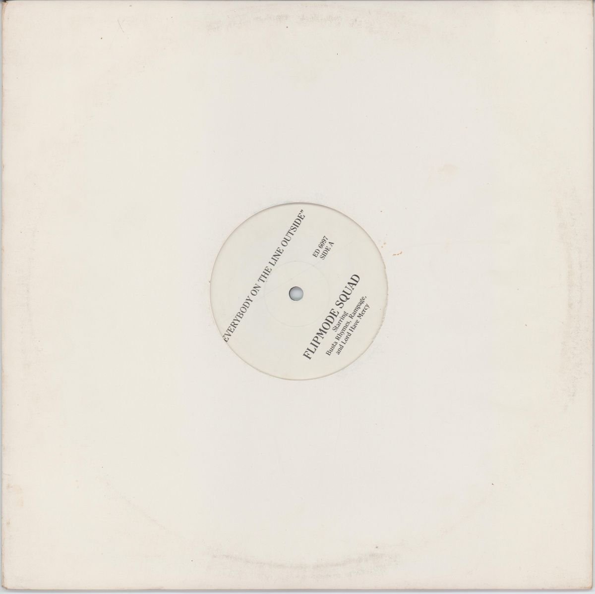 Flipmode Squad - Everybody On The Line Outside / Run For Cover (VG+/Gen)