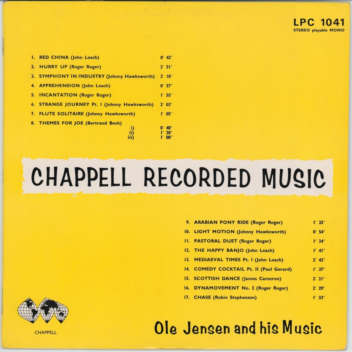 Ole Jensen And His Music - Chappell Recorded Music (VG/G+)