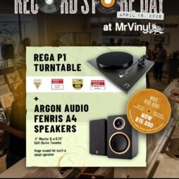Record Store Day Turntable Special - Rega P1 Turntable and Argon Audio Fenris A4 Speakers