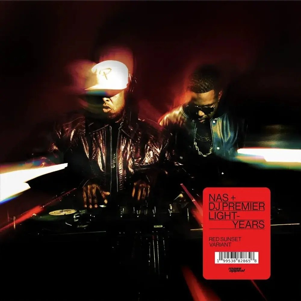 Nas + DJ Premier - Light-Years (2LP) (Red Sunset Vinyl) (Alternate Cover)