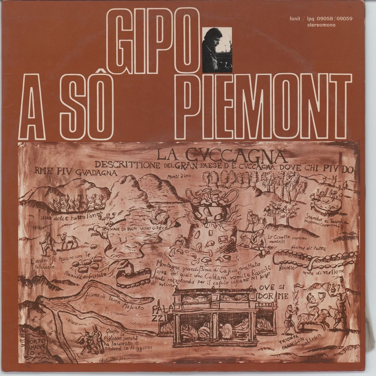 Gipo Farassino - Gipo A Só Piemont (G+) (2LP)
