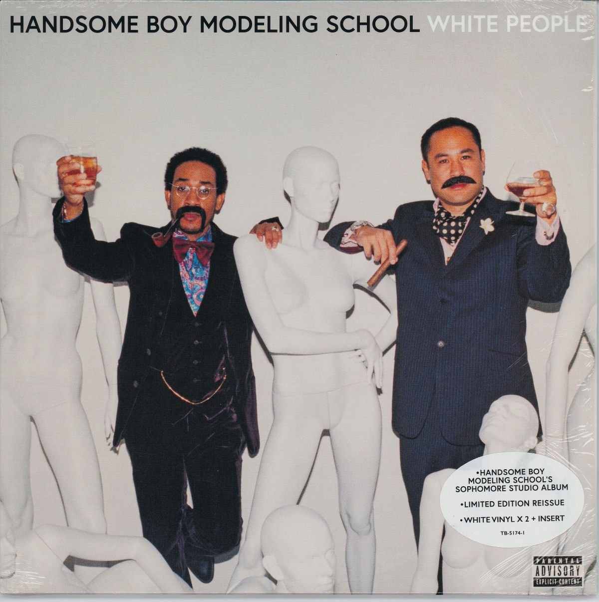 Handsome Boy Modeling School - White People (VG+/VG) (2LP) (White Vinyl)