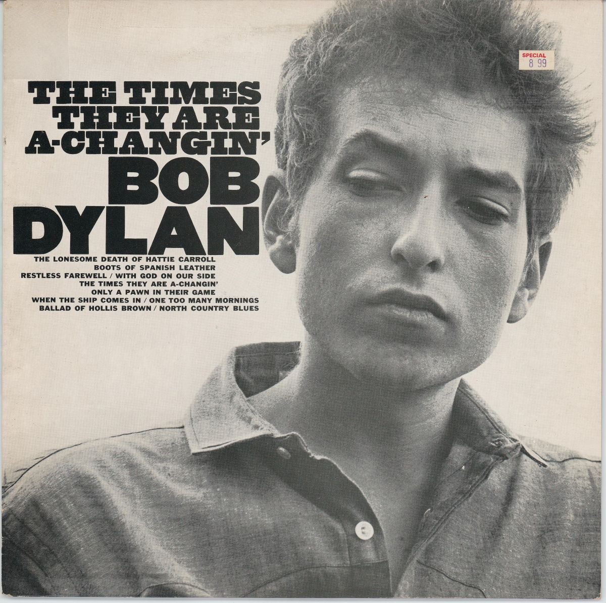 Bob Dylan - The Times They Are A-Changin' (VG+/VG)