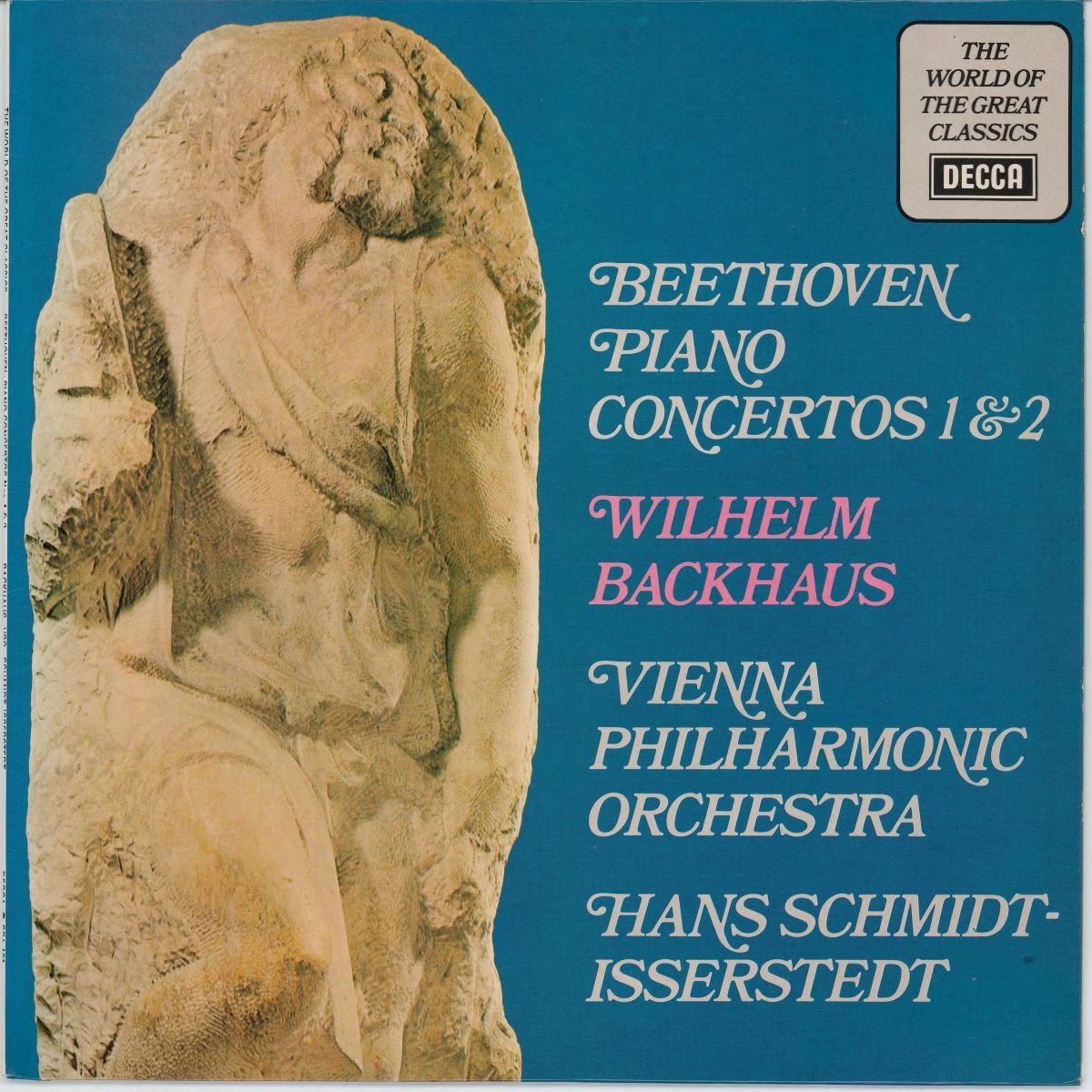 Beethoven, Backhaus, Vienna Philharmonic Orchestra, Hans Schmidt-Isserstedt - Piano Concerto No.1 / Piano Concerto No.2 (VG/VG+)