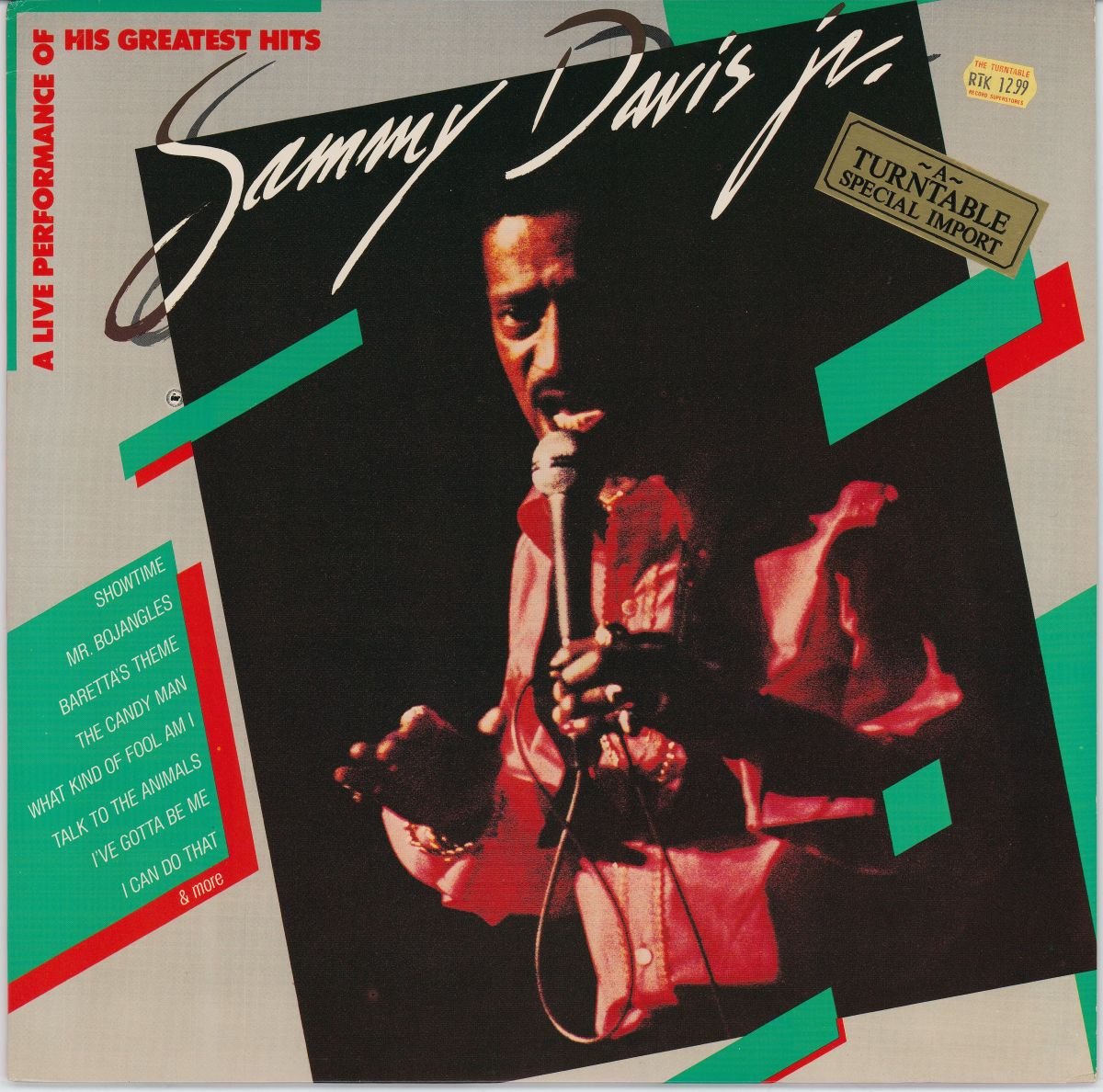 Sammy Davis Jr. - A Live Performance Of His Greatest Hits (VG+/VG)