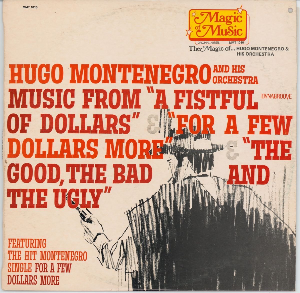 Hugo Montenegro And His Orchestra - Music From 'A Fistful Of Dollars', 'For A Few Dollars More' & 'The Good, The Bad And The Ugly' (G+)