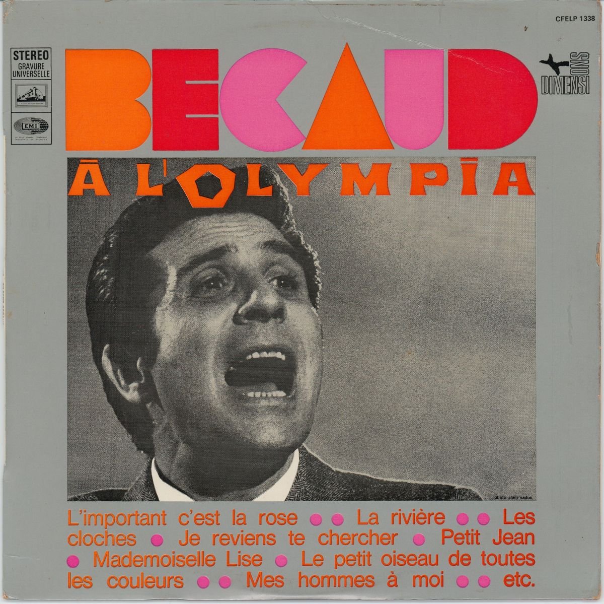 Gilbert Bécaud - Bécaud À L'Olympia (VG/G+)
