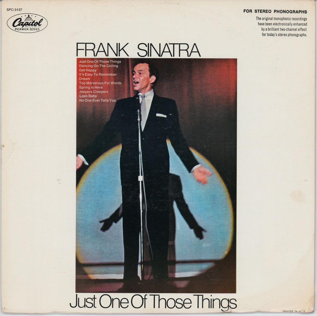 Frank Sinatra - Just One Of Those Things (G+/VG)