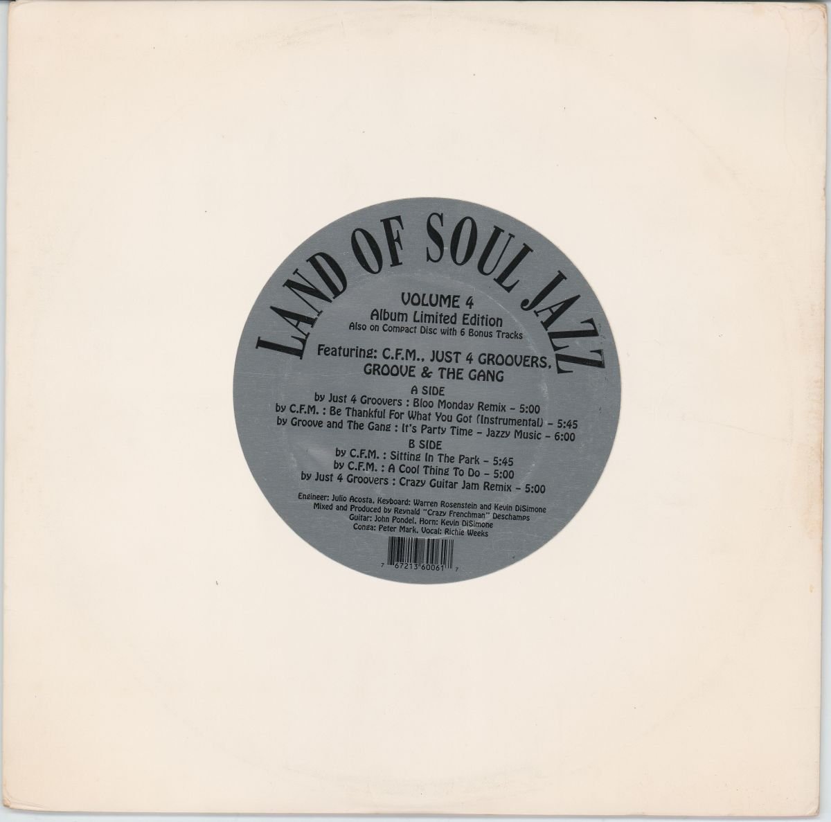 Various - Land Of Soul Jazz (Volume 4) (VG) (Ltd. Ed.)
