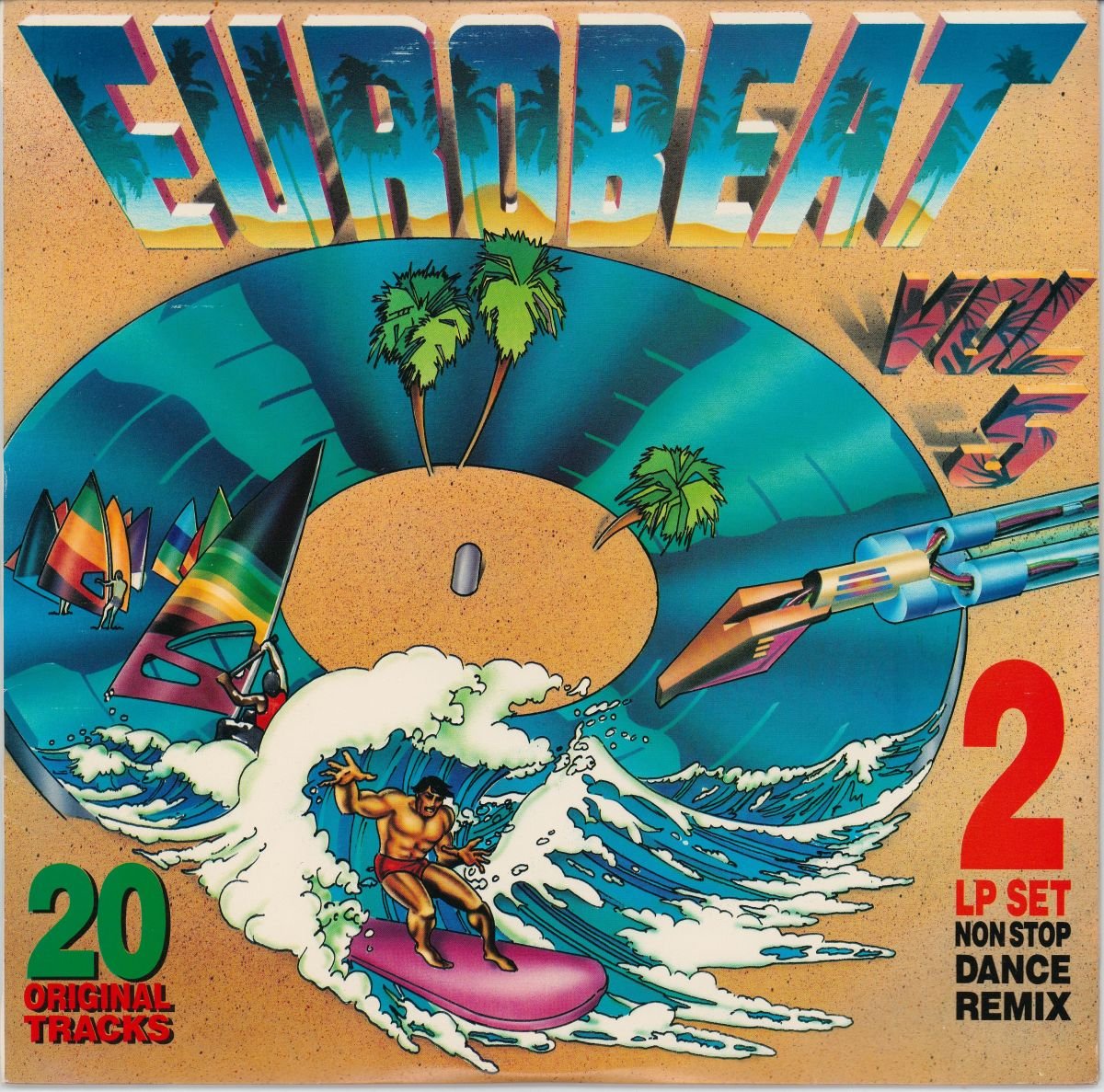 Various - Eurobeat Vol 5 (VG/VG+) (2LP)