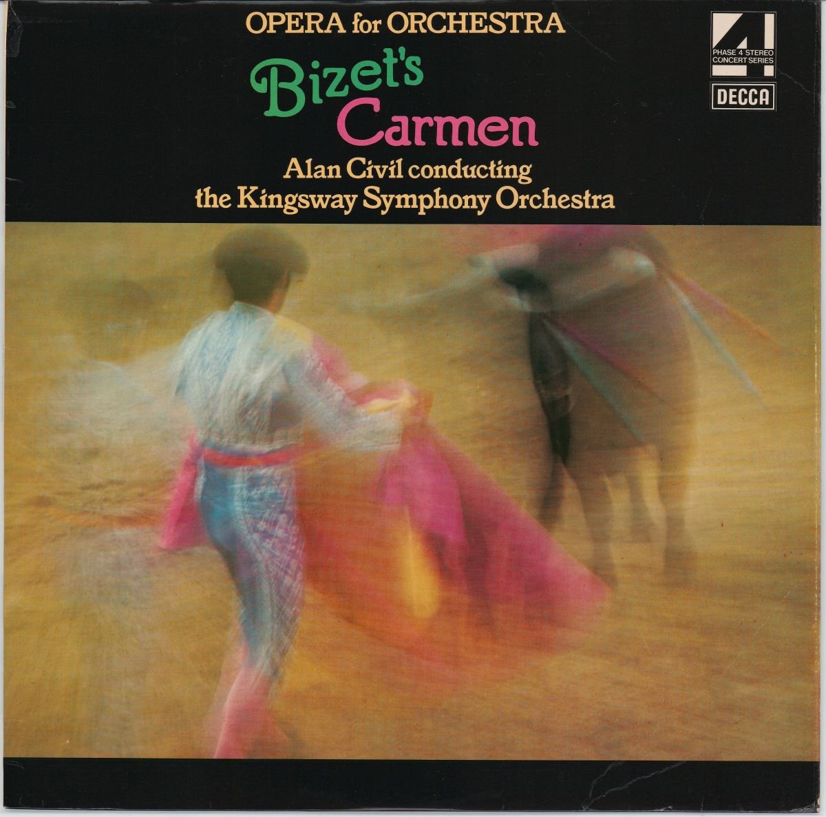 Bizet, Alan Civil Conducting The Kingsway Symphony Orchestra - Bizet's Carmen - Opera For Orchestra (VG+/VG)