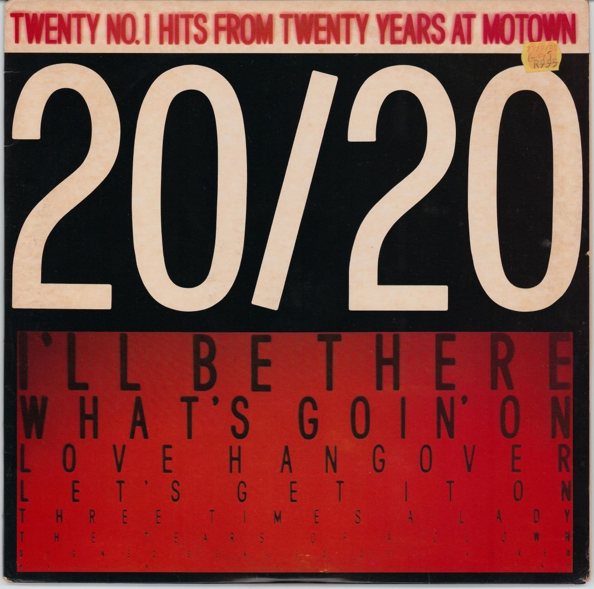 Various - 20/20 Twenty No.1 Hits From Twenty Years At Motown (G+/VG) (2LP)