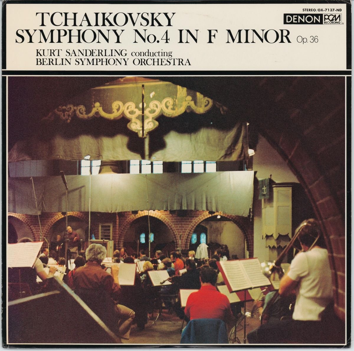 Kurt Sanderling, The Berlin Symphony Orchestra - Tchaikovsky - Symphony No. 4 In F Minor Op. 36 (VG)