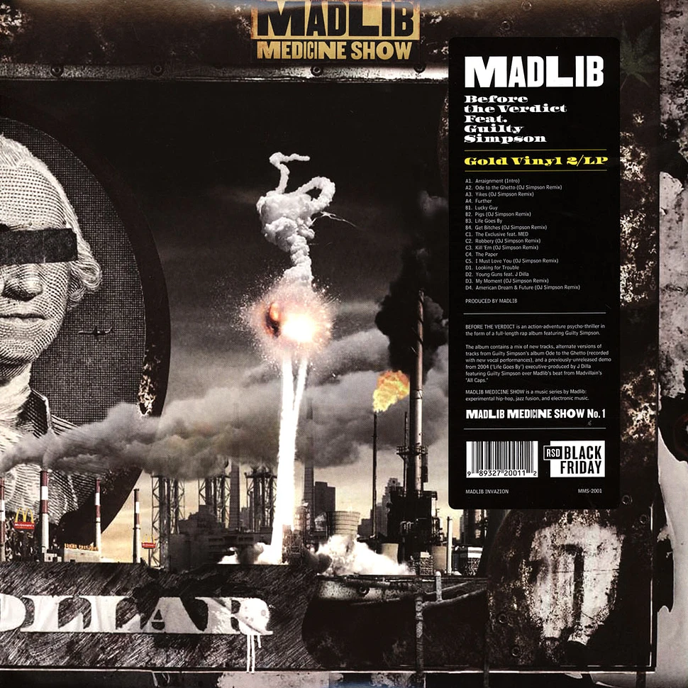 Madlib Feat. Guilty Simpson - Before The Verdict (2LP) (RSD) (Gold
