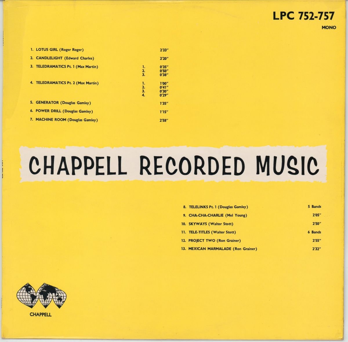 Various - Chappell Recorded Music (VG+/VG)