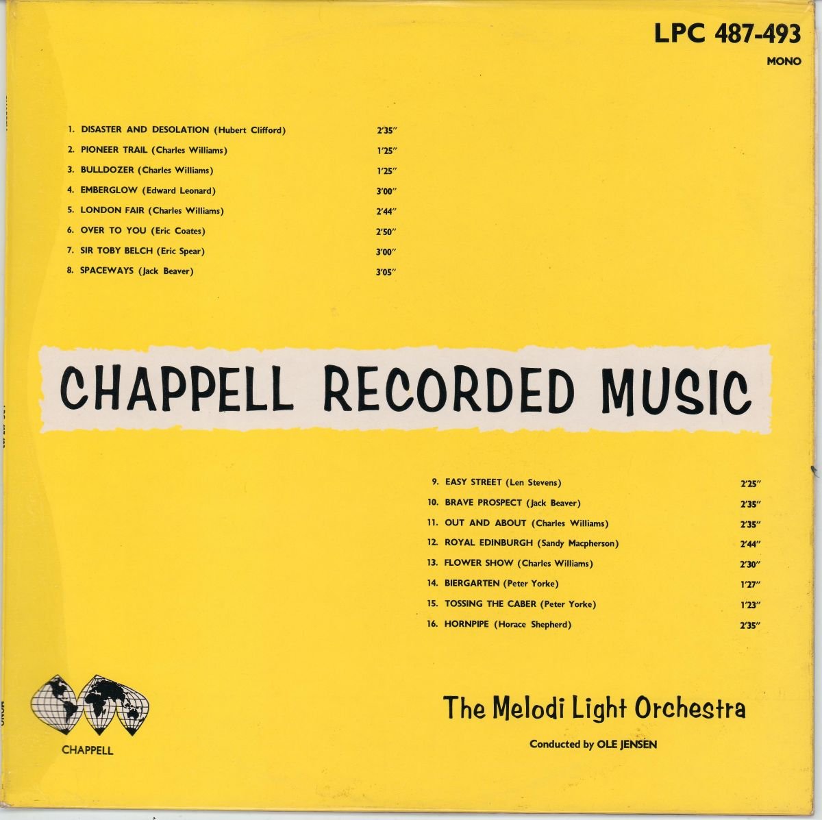 Melodi Light Orchestra - Chappell Recorded Music (VG+/G+)