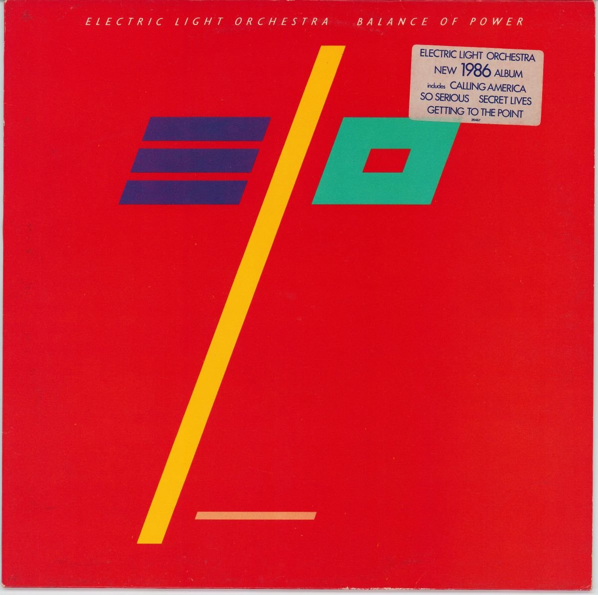 Electric Light Orchestra - Balance Of Power (VG+/VG)