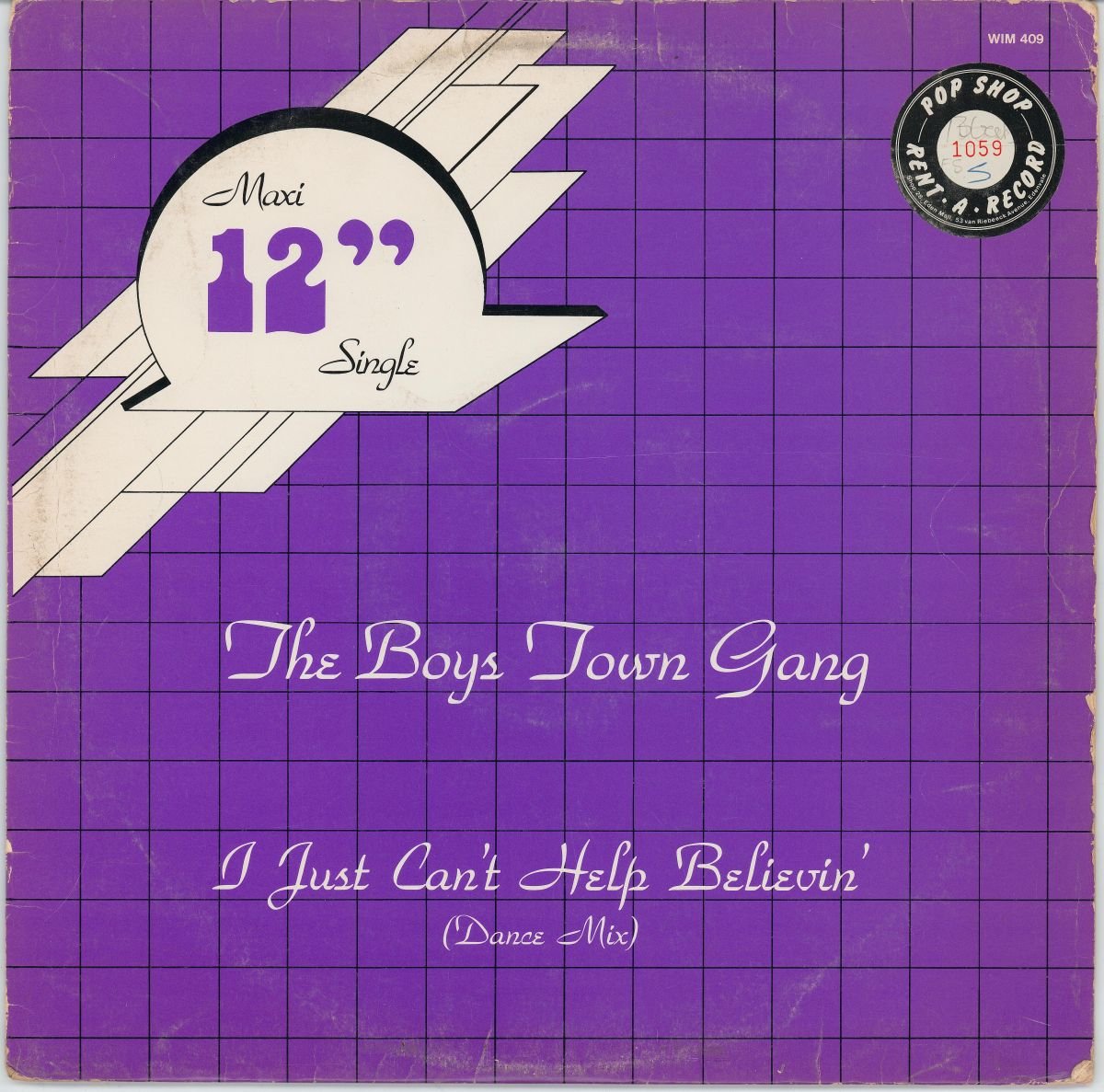 Boys Town Gang - Just Can't Help Believing (VG+/G+) (12")