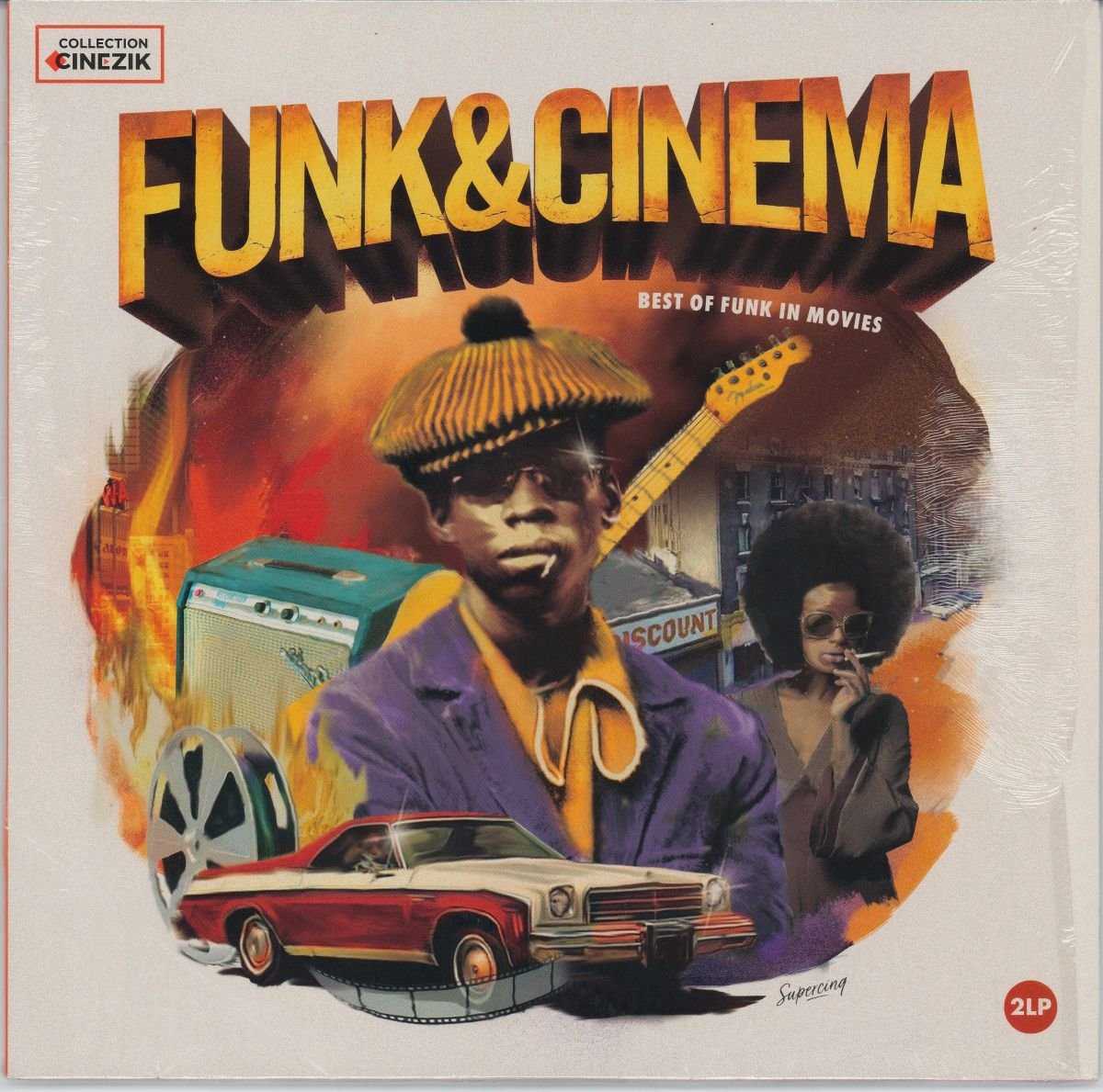 Various - Funk & Cinema - Best Of Funk In Movies (VG+) (2LP) - Mr