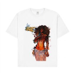 Official Tyla A*POP Sketch White Tee