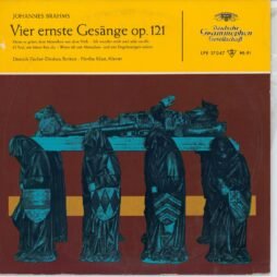 Johannes Brahms, Dietrich Fischer-Dieskau & Hertha Klust - Vier Ernste Gesänge Op.121 (G+)  (10")