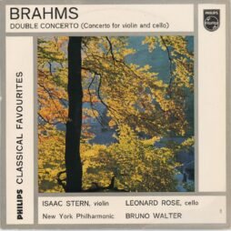 Bruno Walter, New York Philharmonic, Isaac Stern, Leonard Rose - Brahms-Double Concerto (Concerto For Violin And Cello) (G+) (10")