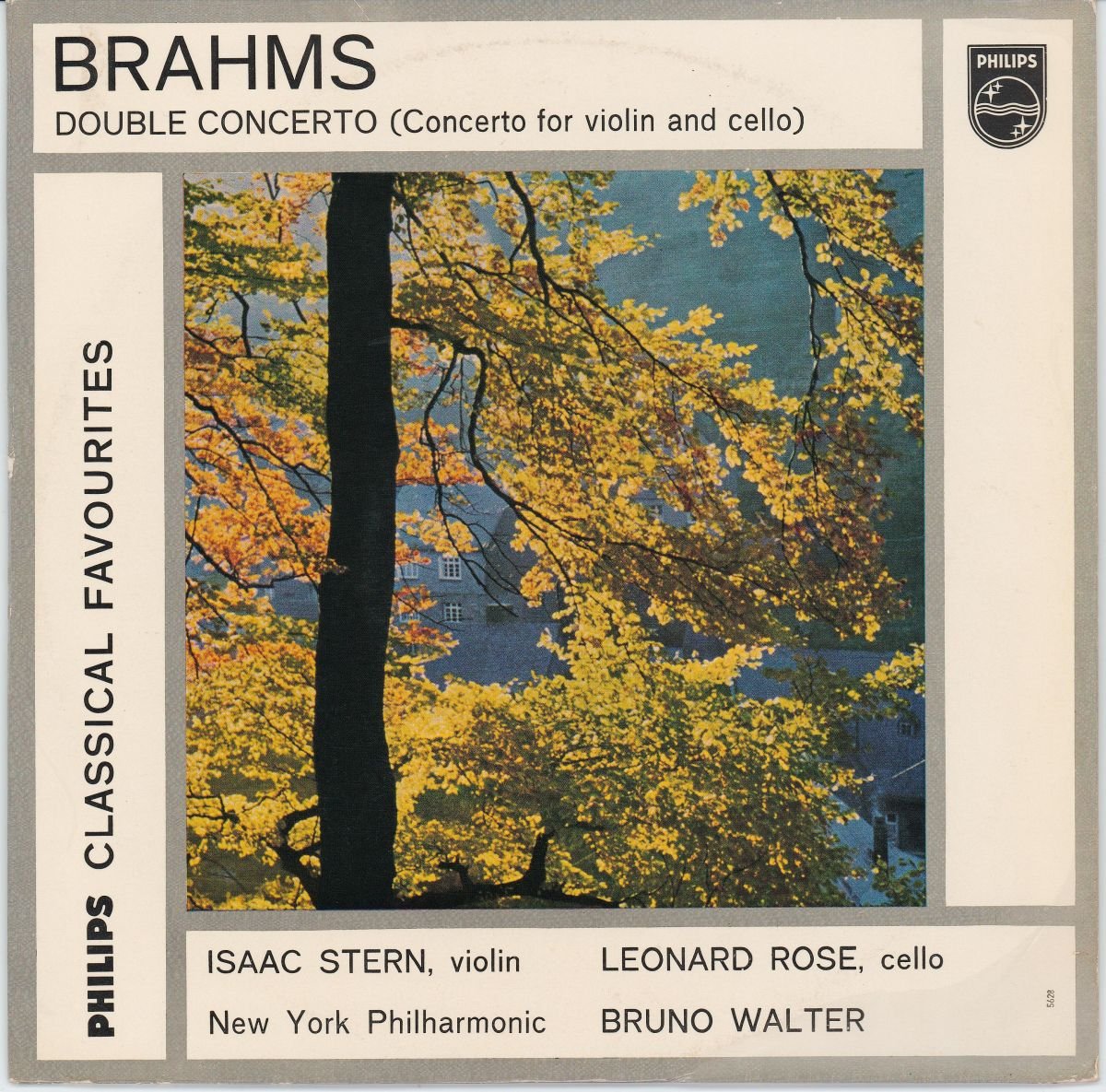 Bruno Walter, New York Philharmonic, Isaac Stern, Leonard Rose - Brahms-Double Concerto (Concerto For Violin And Cello) (G+) (10")