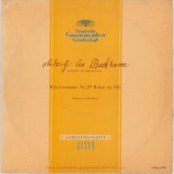 Ludwig van Beethoven — Wilhelm Kempff  - Klaviersonate Nr. 29 B-dur Op. 106 (G+)