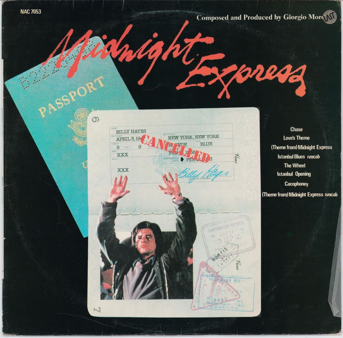 Giorgio Moroder - Midnight Express (Music From The Original Motion Picture Soundtrack) (VG+/G+)