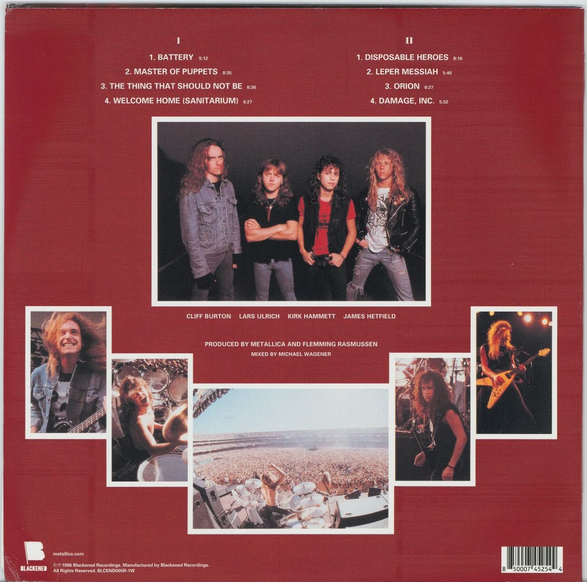 Metallica - Master Of Puppets (VG+/VG) (Battery Brick Vinyl)